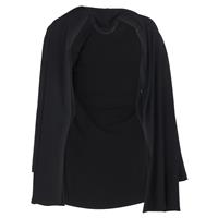 The Row Open-Front Cardigan in Black Wool - US2 Regular