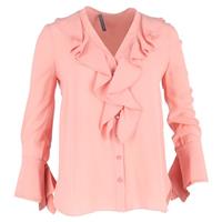 Alexander McQueen Ruffled Shirt in Pink Polyester - IT38 Regular