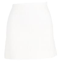 Theory High-Waisted Mini Skirt in White Cotton Tweed - US0 Regular
