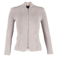 Giorgio Armani Zipped Jacket in White Wool - IT40 Regular