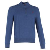 Polo Ralph Lauren Mock Neck Long Sleeve Jumper in Blue Cotton - M Regular