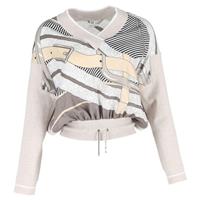 Hermes Drawstring Printed Sweater in Grey Silk - FR38 Regular