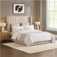 Dusk Madison Ecru Velvet Super King Ottoman Storage Bed RRP £399