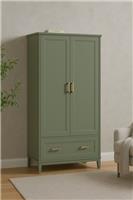Dusk Sienna 2 Door Wardrobe with Drawer Vetiver RRP £419