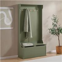 Dusk Sienna Entryway Hallway Cabinet Coat Shoes Storage Vetiver RRP £236