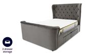 DFS Clarisse King Storage Bed in Grey RRP &pound;799