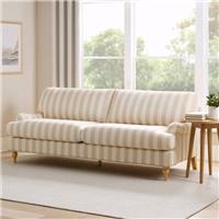 Dusk Hampshire Natural Stripe Textured Weave 3 Seater Sofa RRP &pound;629