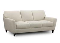 Nest Astrid 3-Seater Sofa in Vista Oat Leather with Espresso Wood Legs RRP £1499