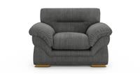DFS Claude Marley Slate Jumbo Cord Armchair RRP £429