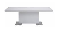 DFS Monochrome White High Gloss & Chrome Coffee Table RRP £299