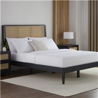 Dusk Bali Black & Rattan Double Bed Frame RRP &pound;245