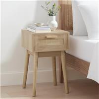 Dusk Isla Bedside Table 1 Drawer Nightstand Natural RRP 159
