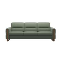 Stressless Fiona Wood 3 Seater Sofa Batick Thyme Green RRP &pound;3269