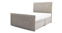 DFS Epoque Mink Velvet King Size 4 Drawer Continental Storage Bedframe RRP &pound;1349