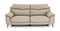 DFS Stowen Borelli Oatmeal Leather 3 Seater Power Recliner Sofa RRP &pound;1479
