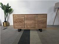 Big Furniture Warehouse Live Edge Solid Acacia 3 Door Large Sideboard RRP &pound;600