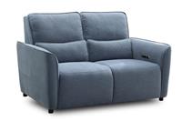 Nest Space Liva 2-Seater Power Sofa in Cheers Ocean Blue Espresso Legs RRP £2399