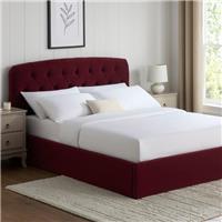 Dusk Hebden Berry Velvet Double Ottoman Storage Bed RRP &pound;386