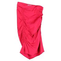 GCDS Ruched Drawstring Mini Skirt in Pink Viscose - US7 Regular