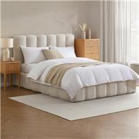 Dusk Cheshire Ivory Chenille Super King Ottoman Storage Bed RRP £569