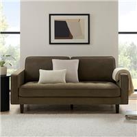 Dusk Sloane Olive Matte Velvet 3 Seater Sofa RRP &pound;636