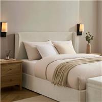 Dusk Berkeley Ecru Chenille Double Ottoman Storage Bed RRP &pound;389