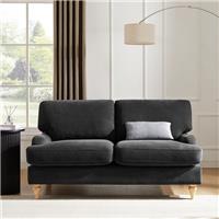 Dusk Hampshire Slate Matte Velvet & Oak 2 Seater Sofa RRP &pound;699