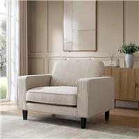 Dusk Soho Beige Textured Weave Loveseat RRP &pound;329