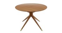 DFS Delanna Oak & Brass Round Drop Leaf Dining Table RRP &pound;399
