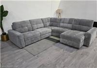 DFS Steller Mist Chenille Left Hand 2-Corner-2 Power Chaise Sofa RRP &pound;2935