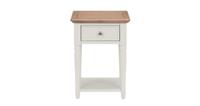 DFS Annalina Limed Oak and Grey 1 Drawer Side Table RRP &pound;195