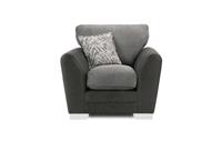DFS Lucinda Charcoal Combination Two-Tone Armchair RRP &pound;579