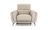 DFS San Antonio Cream Leather Heated Power Recliner Armchair RRP &pound;1349