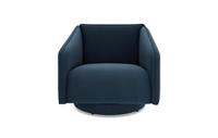 DFS Lovise Navy Velvet Swivel Accent Chair RRP &pound;649