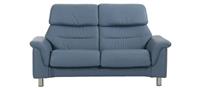 Stressless Como Paloma Sparrow Blue Leather 2 Seater High Back Sofa RRP £2769