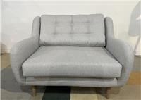 DFS Camden Silver Weave & Weathered Oak Cuddler Sofa RRP &pound;729