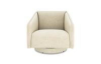 DFS Lovise Cream Chenille Swivel Accent Chair RRP &pound;649