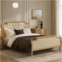 Dusk Luxor Cream Linen King Size Bed Frame RRP &pound;459