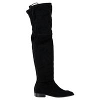 Stuart Weitzman Lowland Stretch Over The Knee Boots In Suede Women Black Size