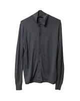 Acne Studios Collared Buttondown Cardigan In Wool Men Grey Xs - XS Regular