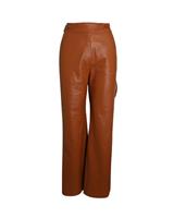 Nanushka Flared-Leg Trousers In Bown Polyurethane Women Brown Xs - XS Regular