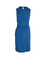 Diane Von Furstenberg Sleeveless Side Drape Dress In Viscose Women Blue Size 7 - US7 Regular