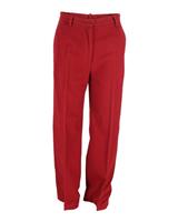 Max Mara Straight Leg Trousers In Cotton Women Red Size 42 - IT42 Regular