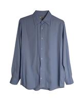 Hermes Chevron-Pattern Button Up Shirt In Cotton Men Blue Size 42 - IT42 Regular