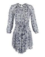Isabel Marant Printed Mini Dress In Silk Women Blue Size 38 - FR38 Regular