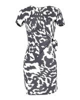 Diane Von Furstenberg Side-Tie Mini Dress In Silk Women Black Size 8 - US8 Regular