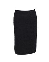 Dolce & Gabbana Textured Knee-Length Pencil Skirt In Polyester Women Bla Size - IT44 Regular