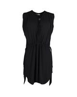 Isabel Marant Drawstring Waist Sleeveless Mini Dress In Cotton Women Bla Size - FR38 Regular