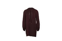 Diane Von Furstenberg Blouson Sleeve Dress In Silk Women Burgundy M - M Regular