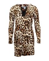 Diane Von Furstenberg Leopard Print Dress In Silk Women Brown Size 7 - US7 Regular
